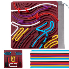 Teirdth Sensory Board with 20 strings promotes focus and calm during busy days.