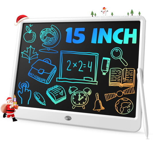 TEKFUN 15-inch LCD writing tablet front view for large notes and doodles.