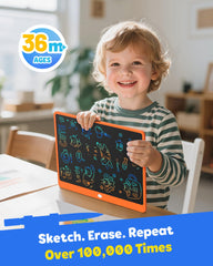 TEKFUN kid drawing session on large screen sparks imagination