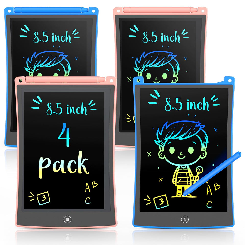TEKFUN 4 Pack LCD Writing Tablet for kids, ideal for doodling on the go.