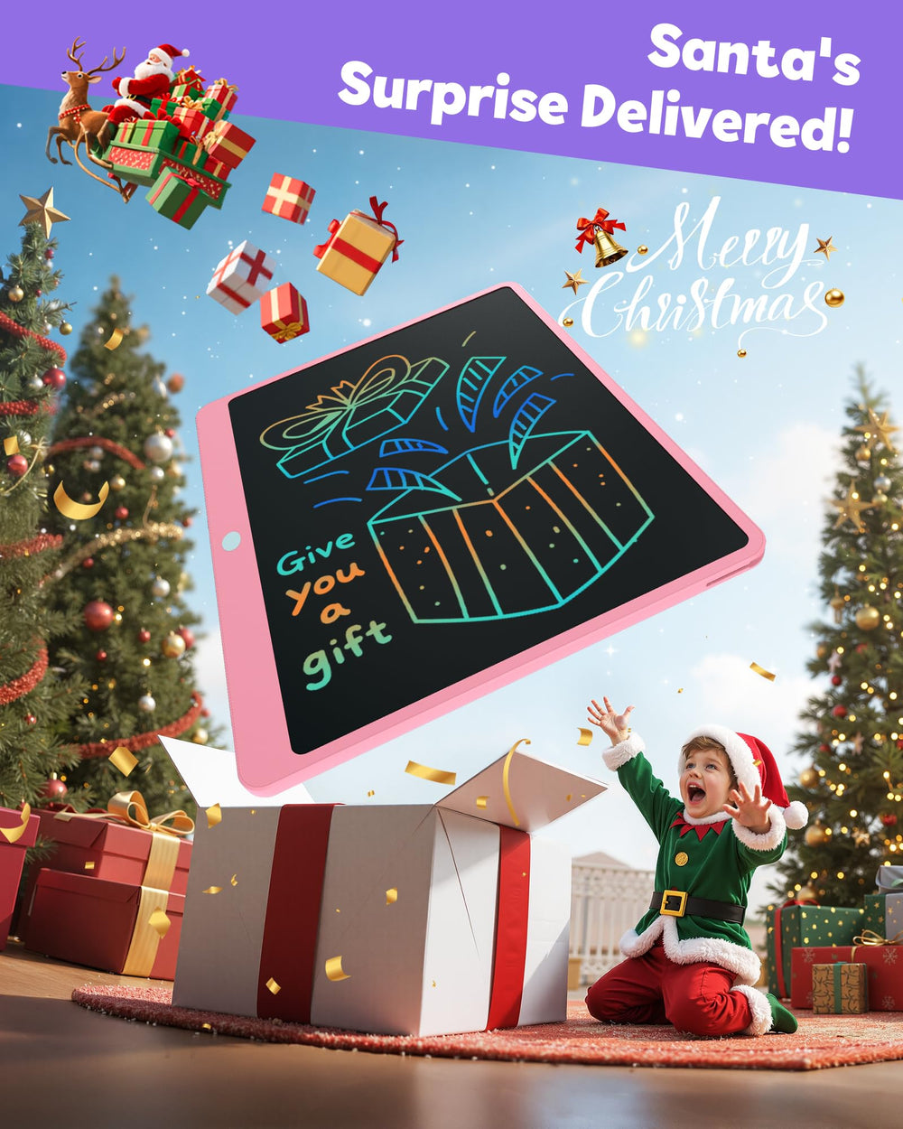 TEKFUN gift-ready doodle tablet suitable for kids and teens