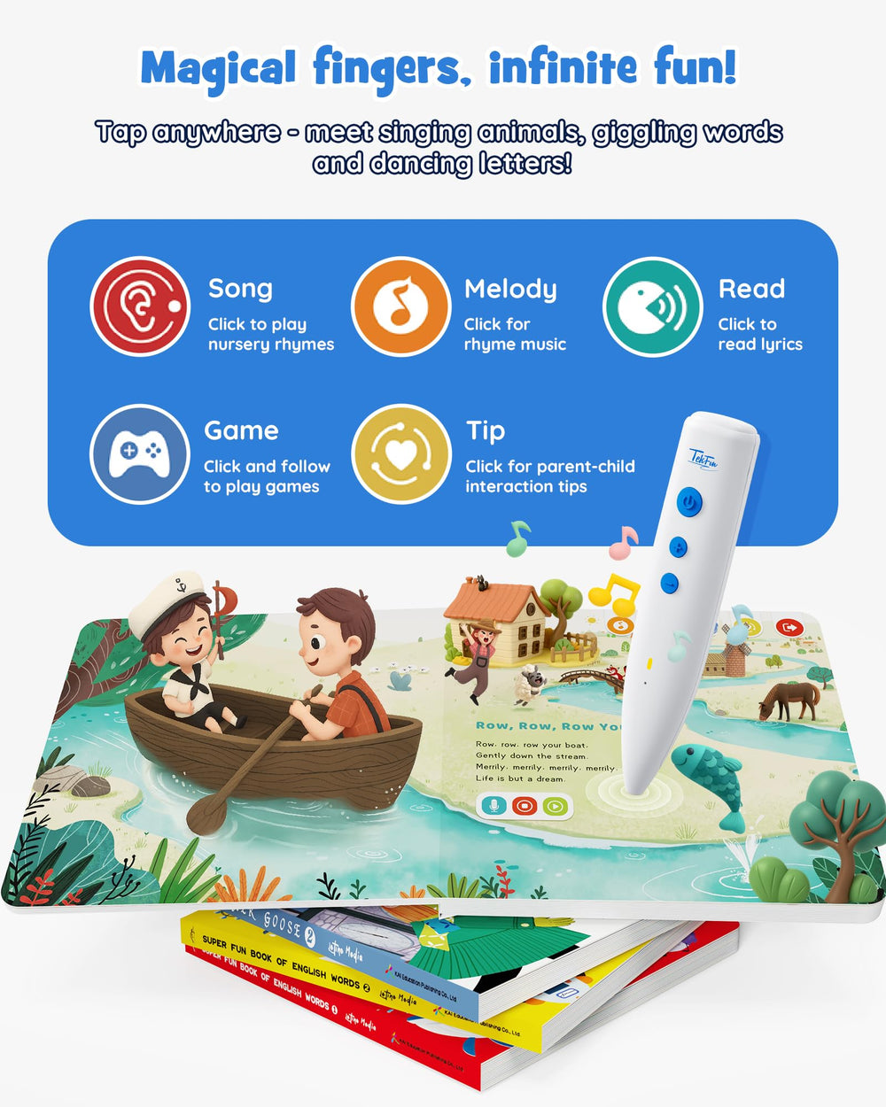 TEKFUN portable travel friendly design enables learning on the go