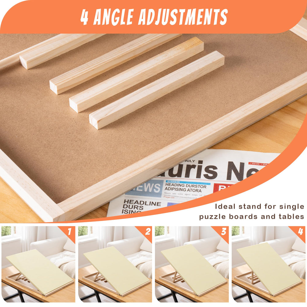 Tektalk 4-angle adjustable bracket, enables comfortable viewing height during long puzzling sessions.