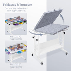 Tektalk felt surface guides pieces smoothly during puzzling