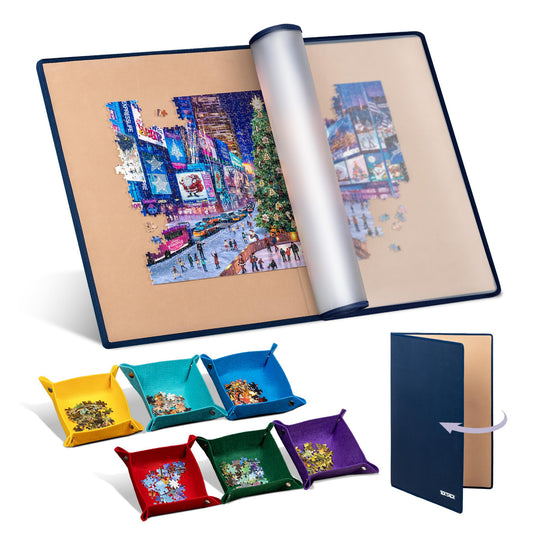 Tektalk Foldable Puzzle Board folded setup for easy storage and transport.