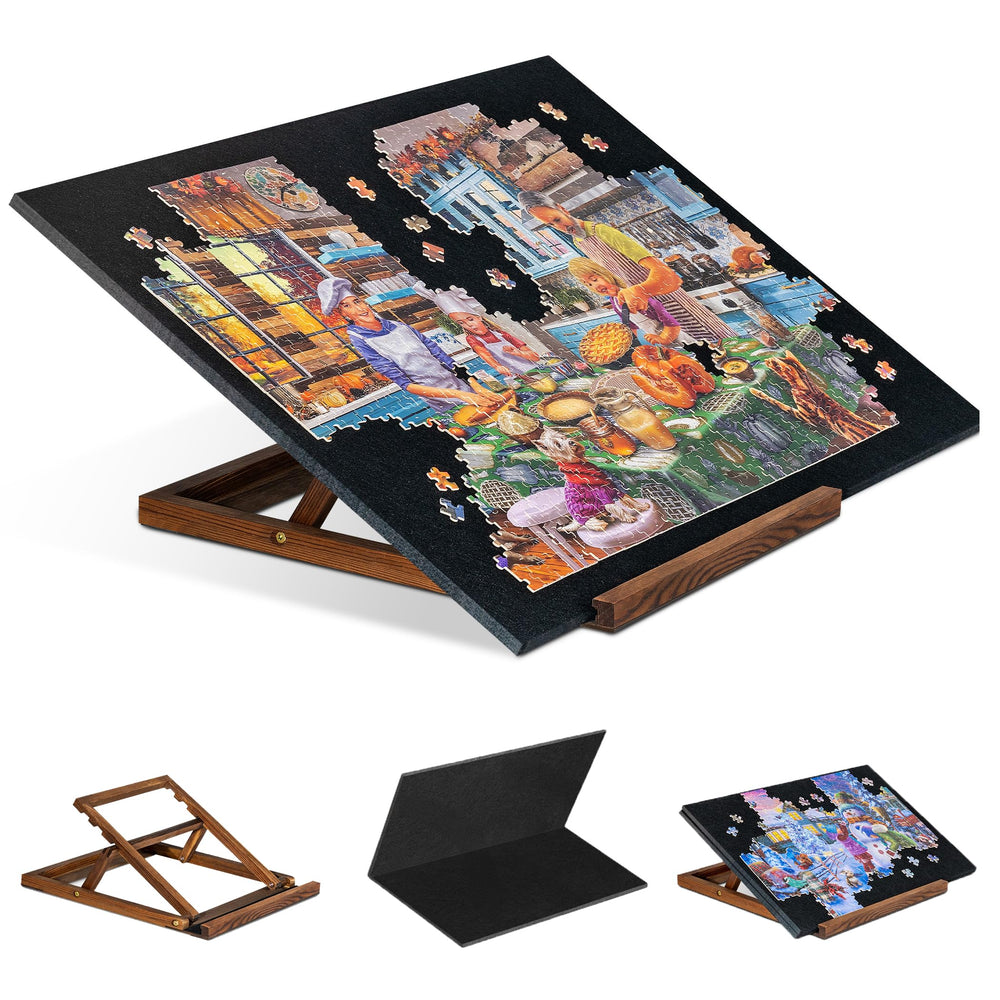 Tektalk foldable puzzle board folded view showing compact storage and portability