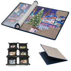 Tektalk foldable puzzle board with non-slip surface for easy transport