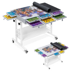 Tektalk foldable puzzle table surface for 2000-piece games