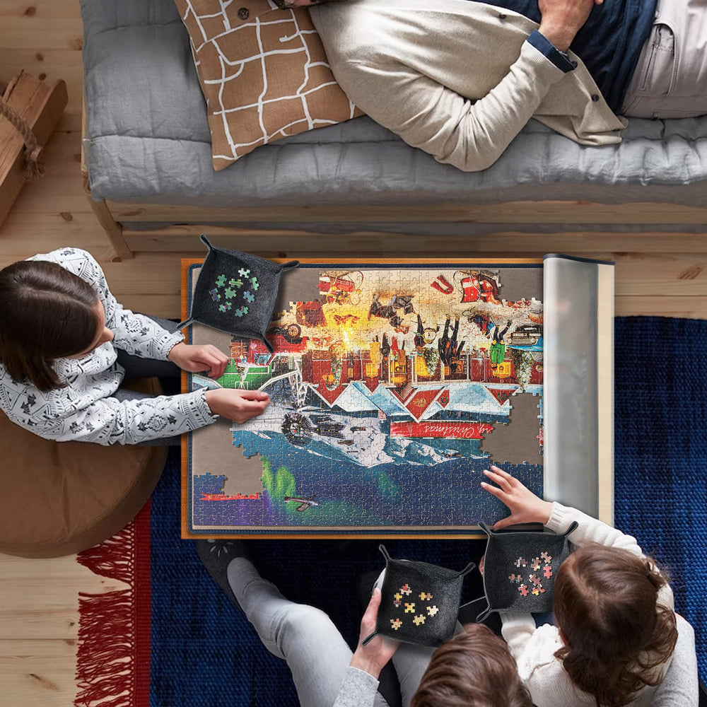Tektalk jigsaw board non-slip surface minimizes piece movement