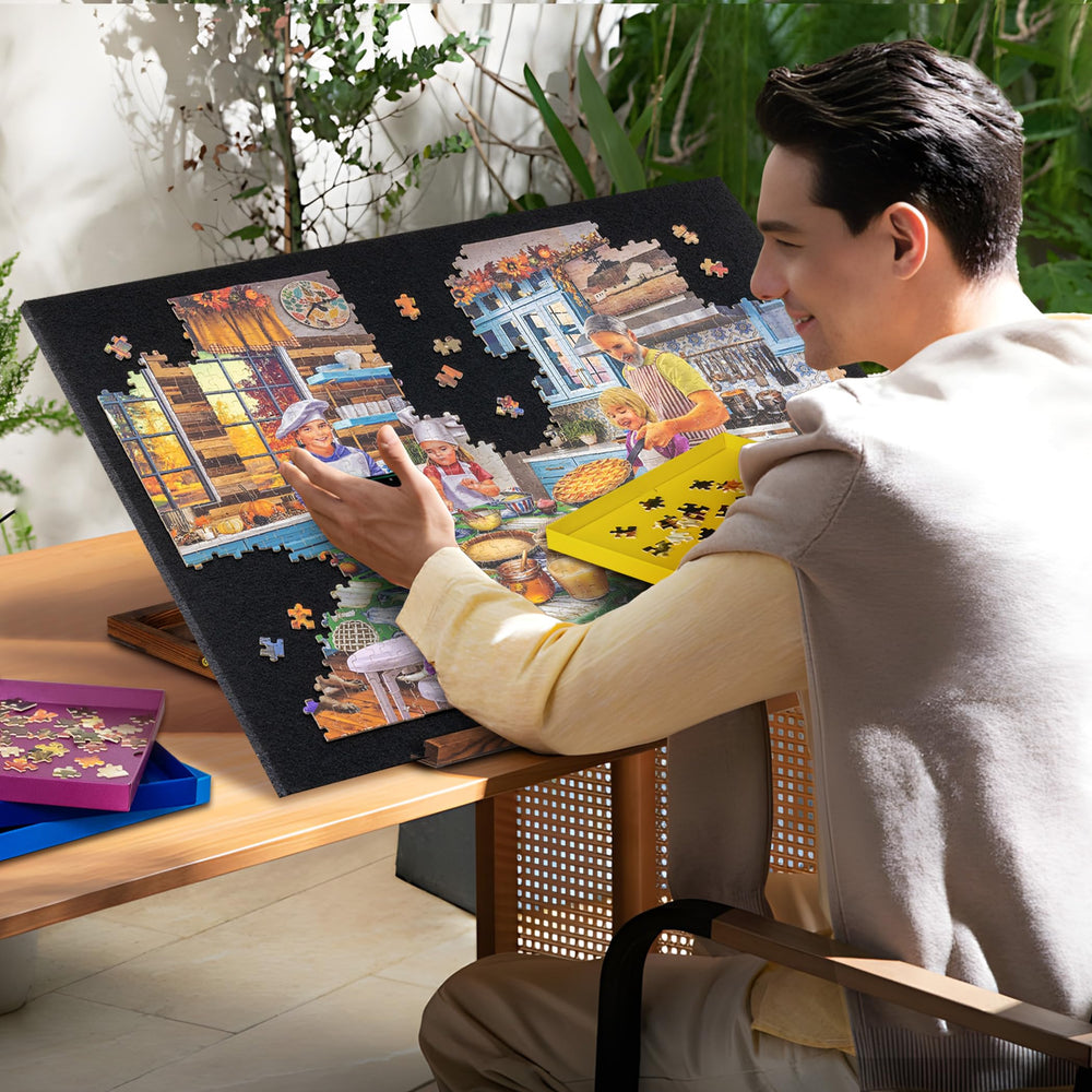 Tektalk pinewood frame delivering durable stability for daily puzzles