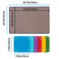 Tektalk portable puzzle mat enables comfortable puzzling on a couch or bed.