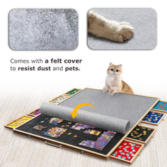 Tektalk magnet drawers keep sorted pieces securely closed during transport.