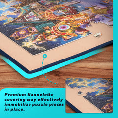 Tektalk puzzle board size 36x25 inches fits up to 1500 pieces