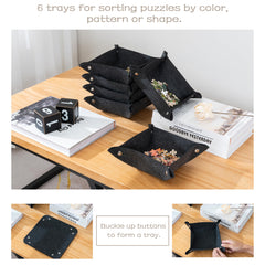 TPU dust cover protects puzzle pieces during use and storage