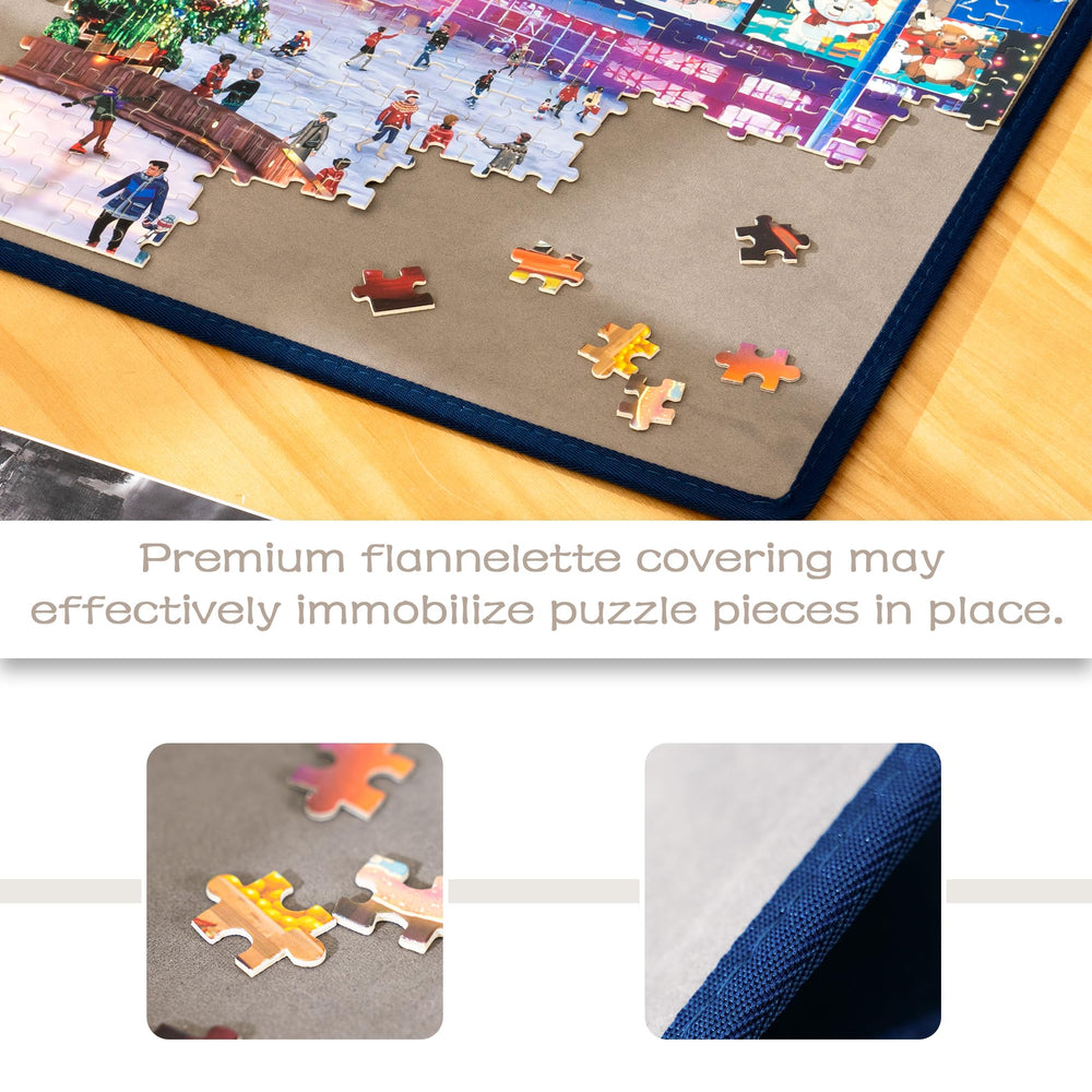 Large usable area 29.9 by 20.1 inches fits up to 1000 pieces