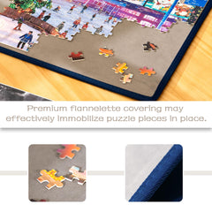 Large usable area 29.9 by 20.1 inches fits up to 1000 pieces