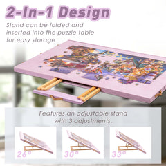 Tektalk adjustable stand with three tilt angles supports comfortable viewing.