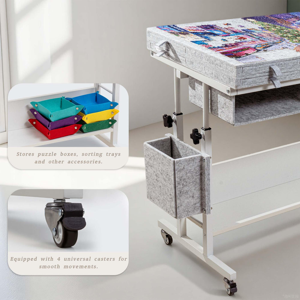 Tektalk eight drawers organize pieces by color or shape for faster sorting.