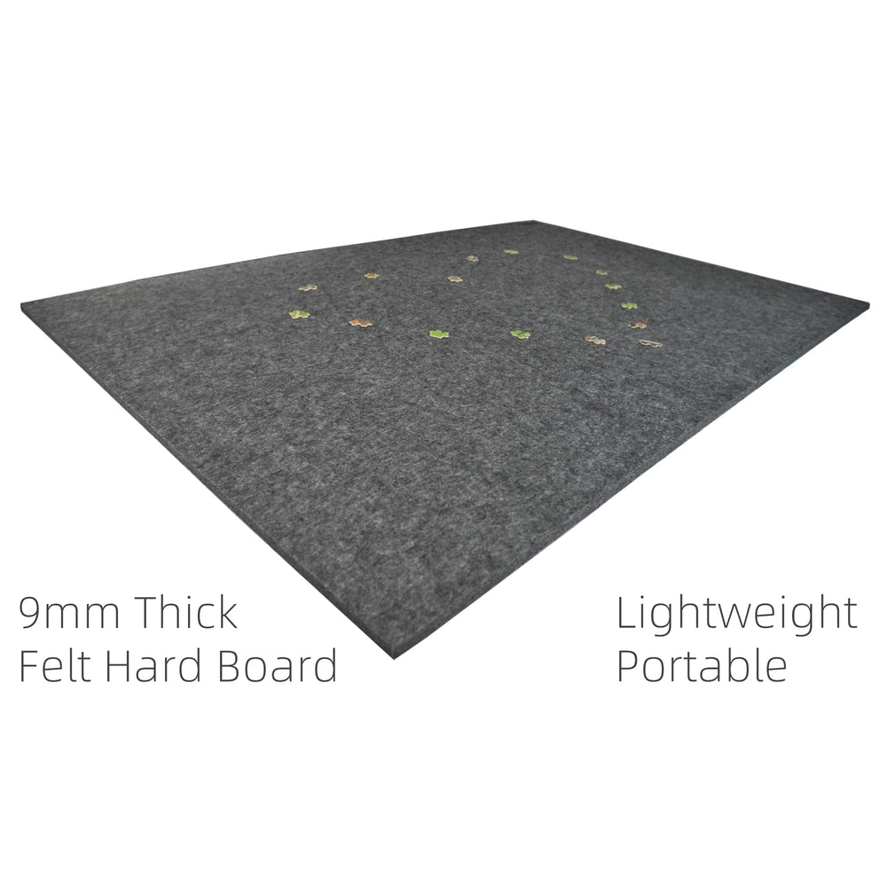 TELY puzzle board 9mm-thick felt provides durable support