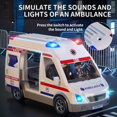 TEMI ambulance toy steering wheel for realistic driving imagination