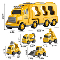 TEMI mixer car for hands-on building play and pretend construction