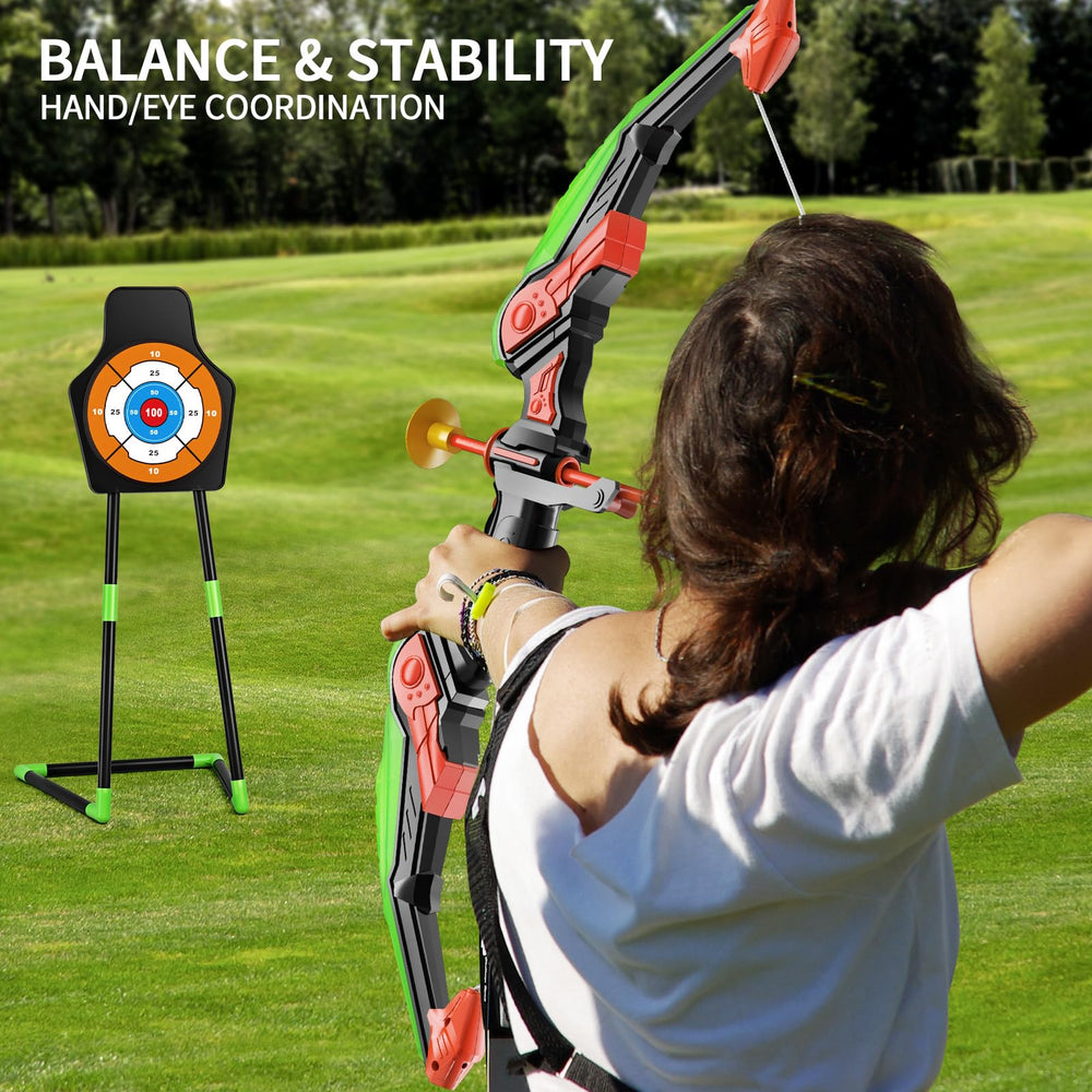TEMI quiver and standing target enabling stable, flexible setup