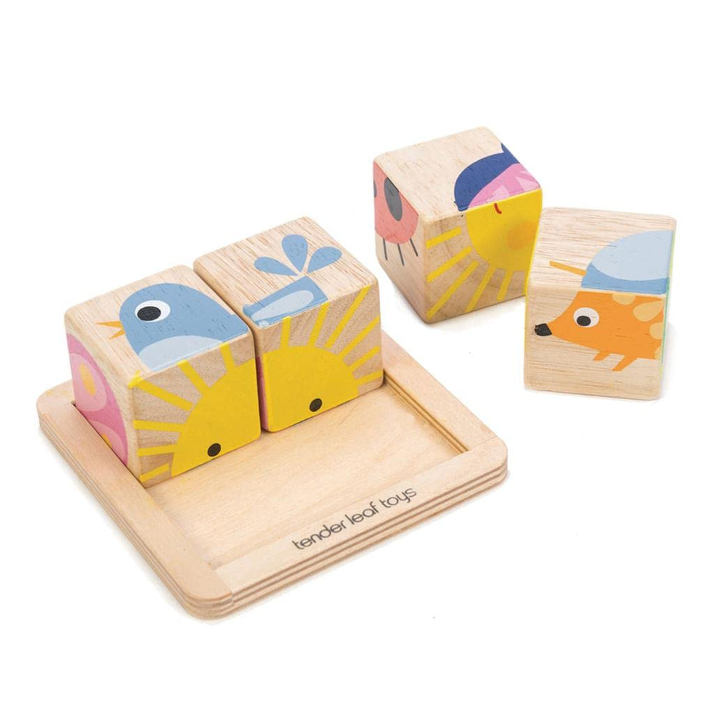 Tender Leaf Toys storage tray blocks keep playtime organized and ready for next session.