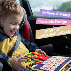 TenFans Busy Board compact travel activity kit for screen-free fun