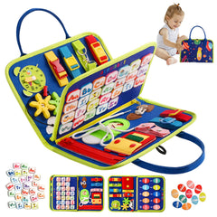 TenFans Montessori Busy Board zipper activity fosters fine motor skills during play