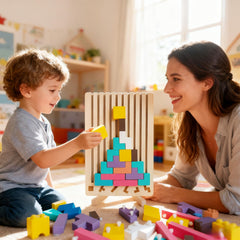 Tengantongda 3D Russian block puzzle enhances color and shape recognition