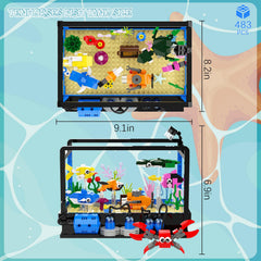 Tenhorses mini submarine brightens the tank and invites exploration.