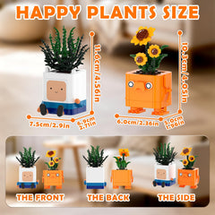Tenhorses lego-compatible botanical build fits with major brick brands.