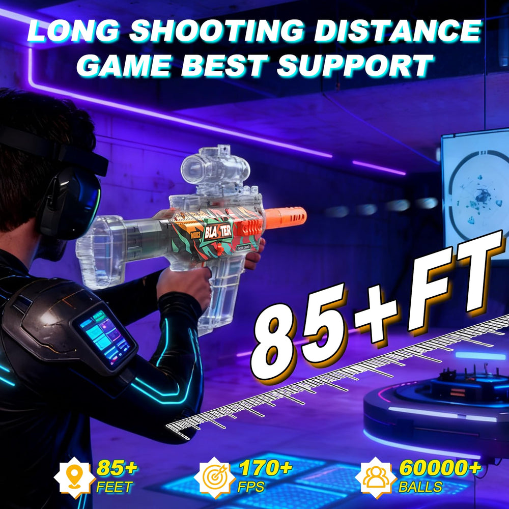 Tentam Gel Ball Blaster protective eyewear included emphasizes eye protection.