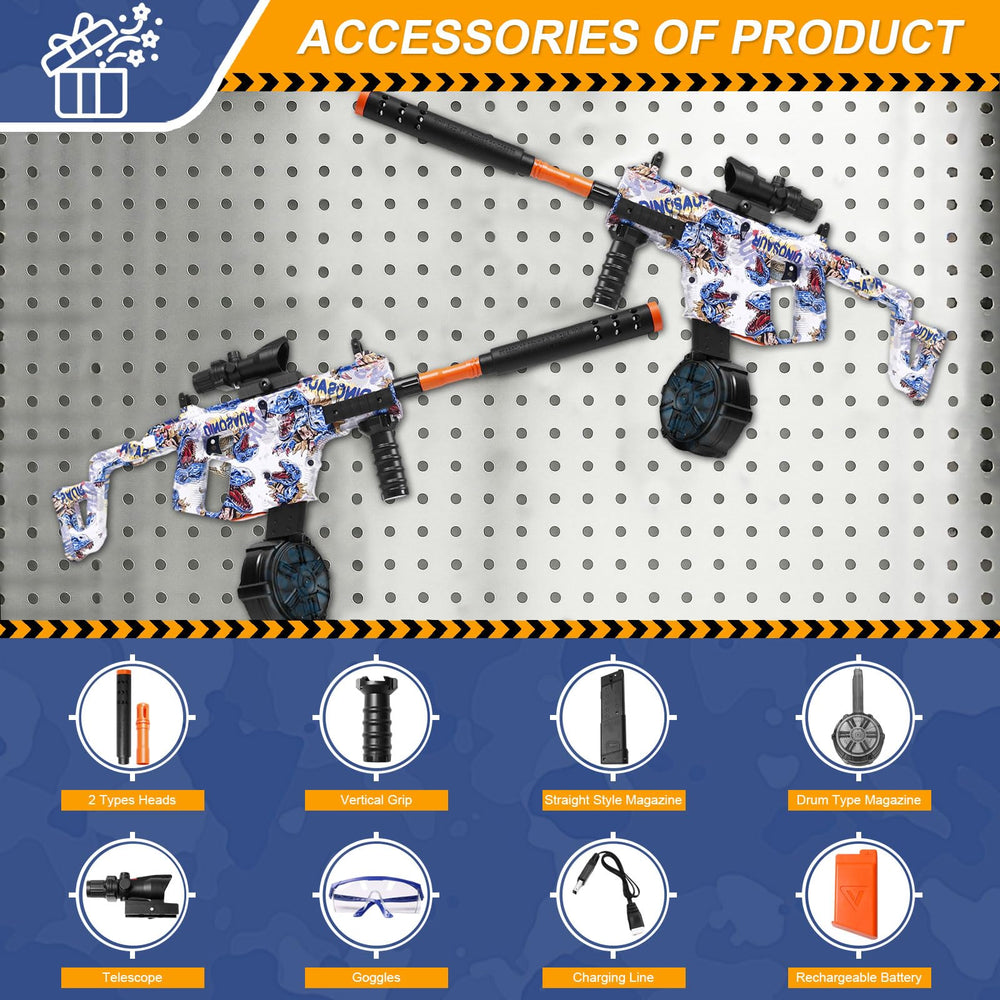 Tentam Gel Blaster straight magazine option offers extended ammo capacity.