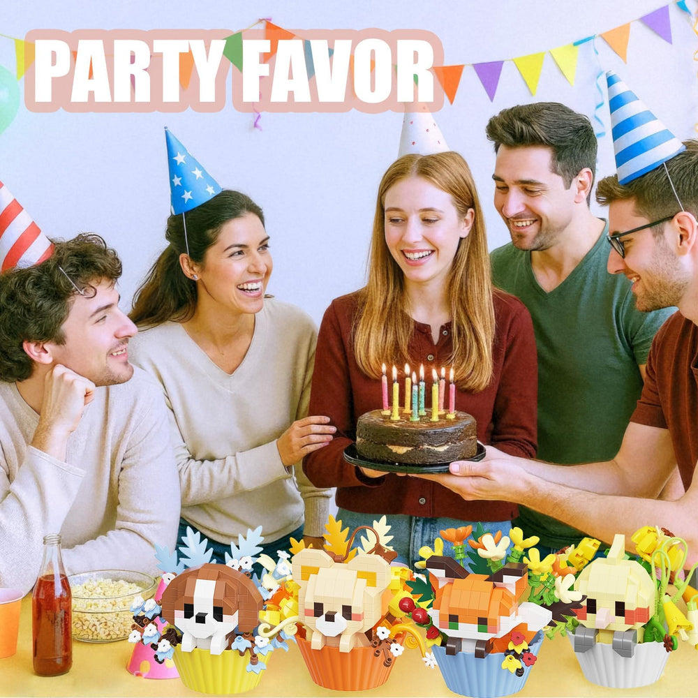 TENYEAH bear cupcake mini build creates cozy display accents and conversation starters.