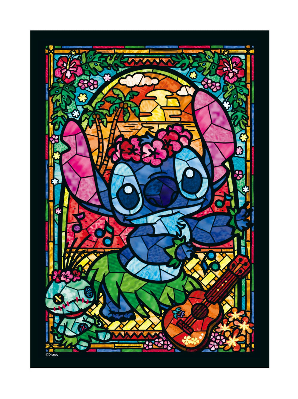 Tenyo Stained Art Stitch puzzle: stained glass-inspired design for relaxing brain-teaser fun.