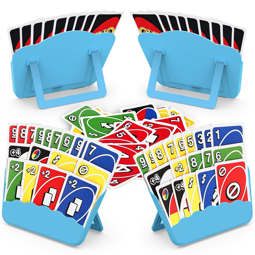 Tenyond card holder with foldable stand offers easy hands-free game play on the go.