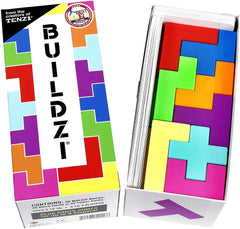TENZI BUILDZI tower cards flipped for quick competition.