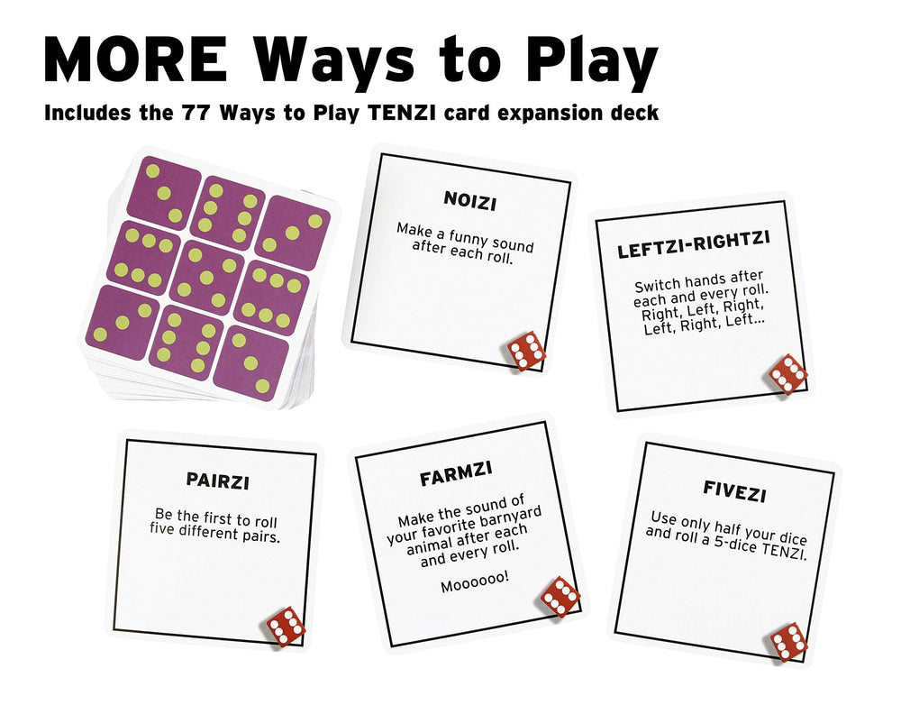 TENZI dice storage tube keeps dice organized between games
