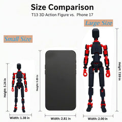 Teoboeys T13 close-up shows detailed textures and flexible joints for dynamic posing
