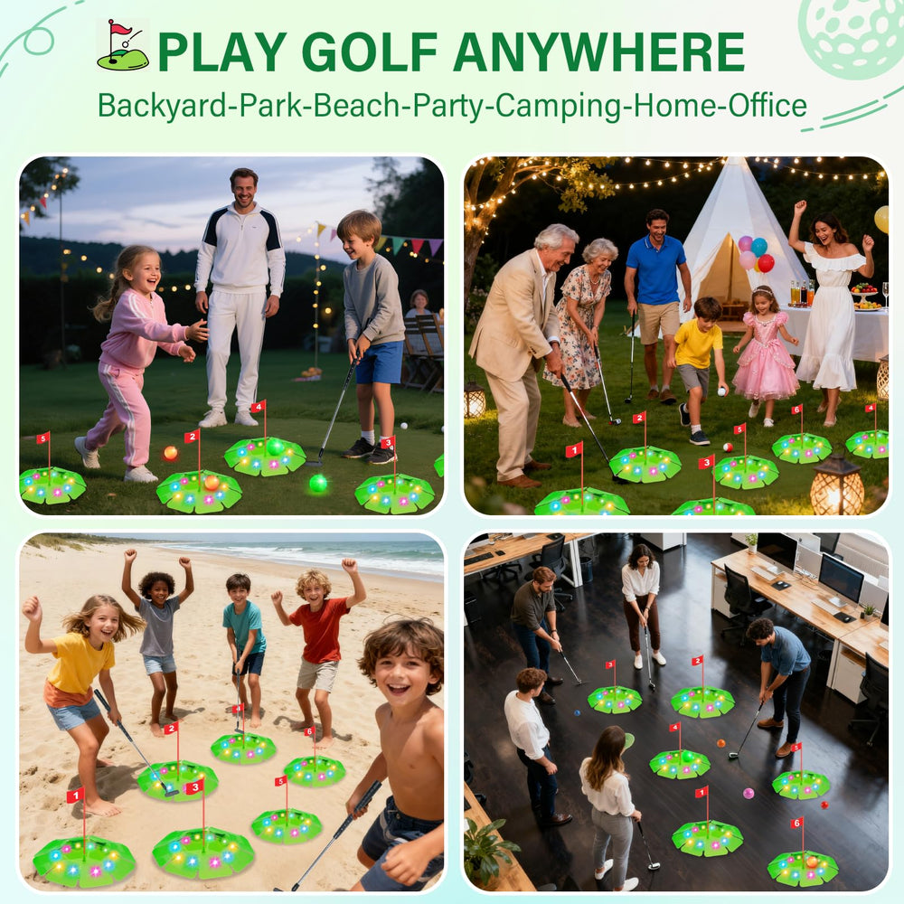 TERRAMUS light-up golf clubs provide easy grip for beginners and kids.