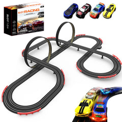 Teslala 28ft slot track box set ready for fast family racing.