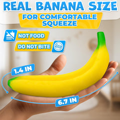 Tesorrio Banana fidget in action shows soft foam for focus at work.