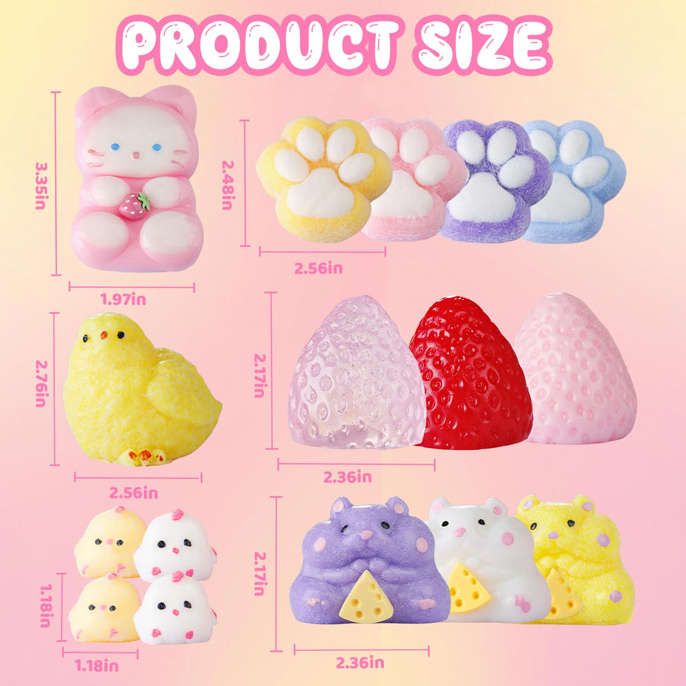 TETEMUN five-chick family squishies offer cute visual appeal during study breaks.