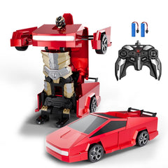 Tetesese robot toy in transforming RC car mode, exciting play and quick switching.