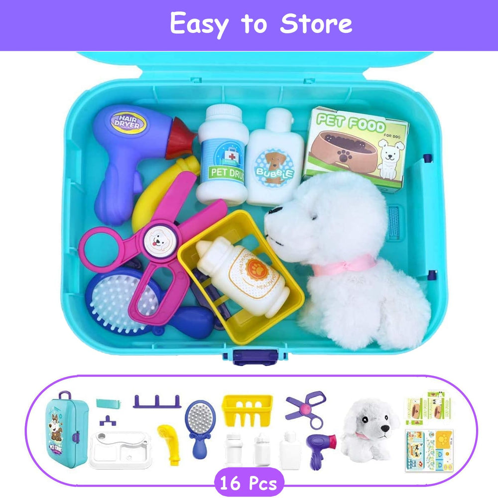 TEUVO Pet Care Set doctor kit fosters responsibility through pretend pet care