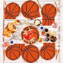 Tevxj basketball party decor enhances indoor outdoor gatherings with coordinated look