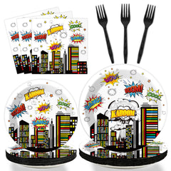 Tevxj hero plates 9-inch with vibrant design for main courses at celebrations.
