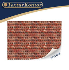 Dina4 sheet detail from TexturKontor roof tiles for custom shapes