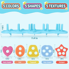 No-hole design helps prevent mold in silicone bath toys